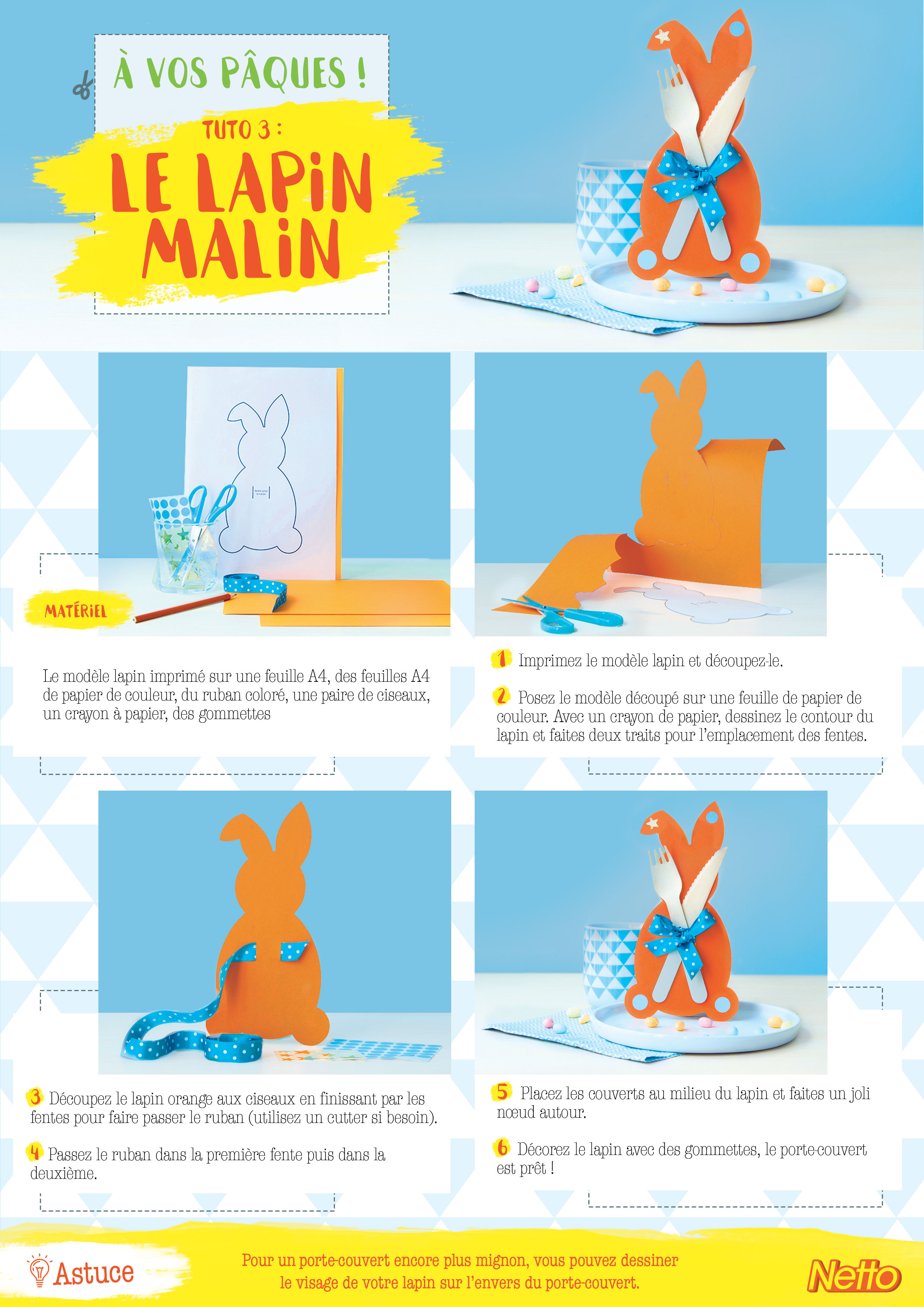 Tuto 3 : Le lapin porte-couvert