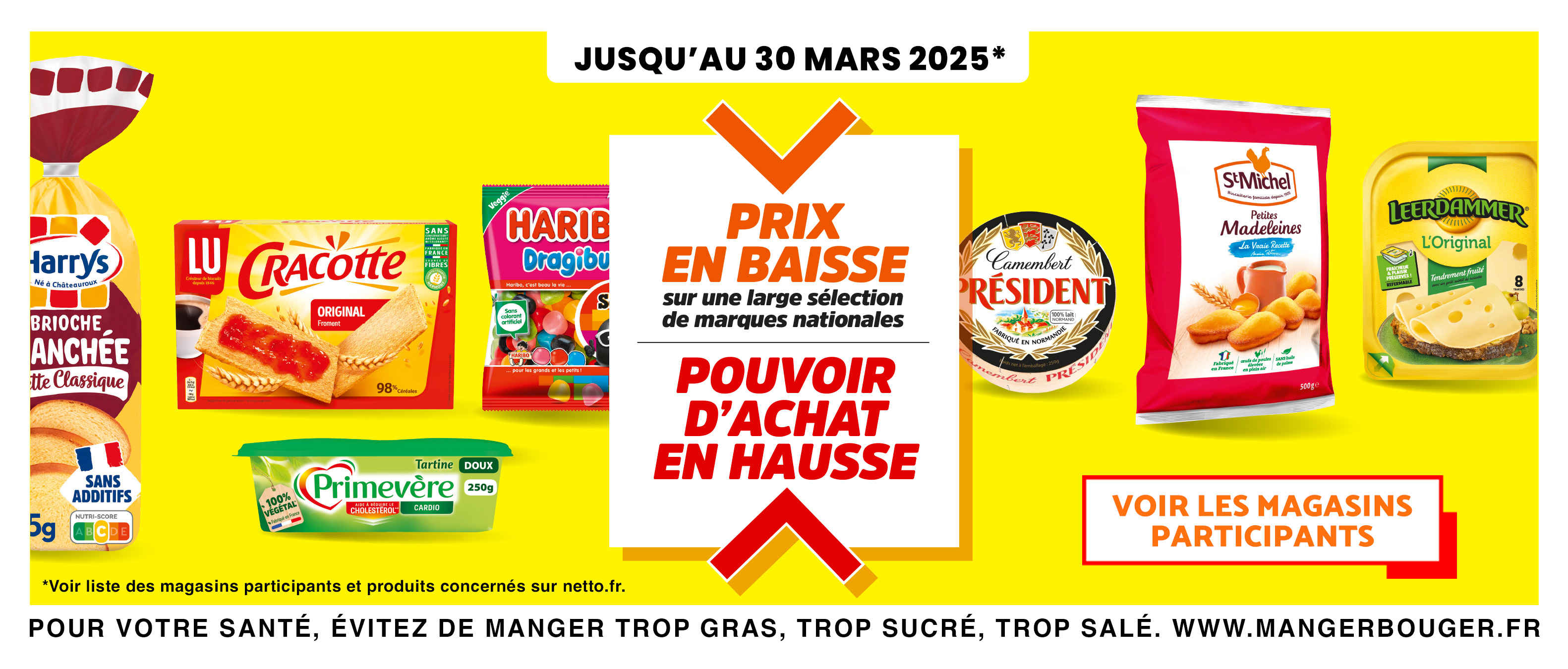 baisse des prix chez netto