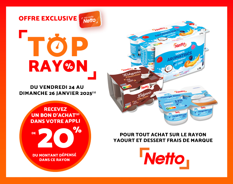 top rayon chez Netto