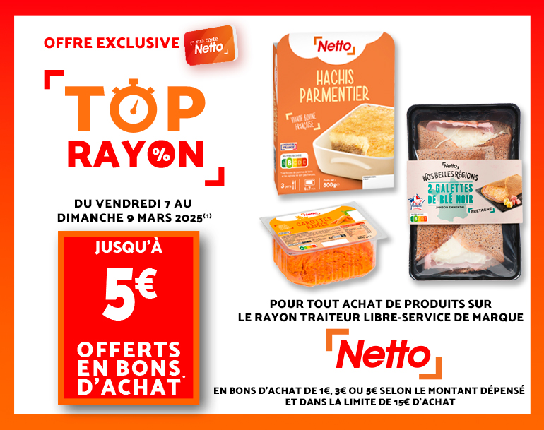 Top rayon traiteur Netto