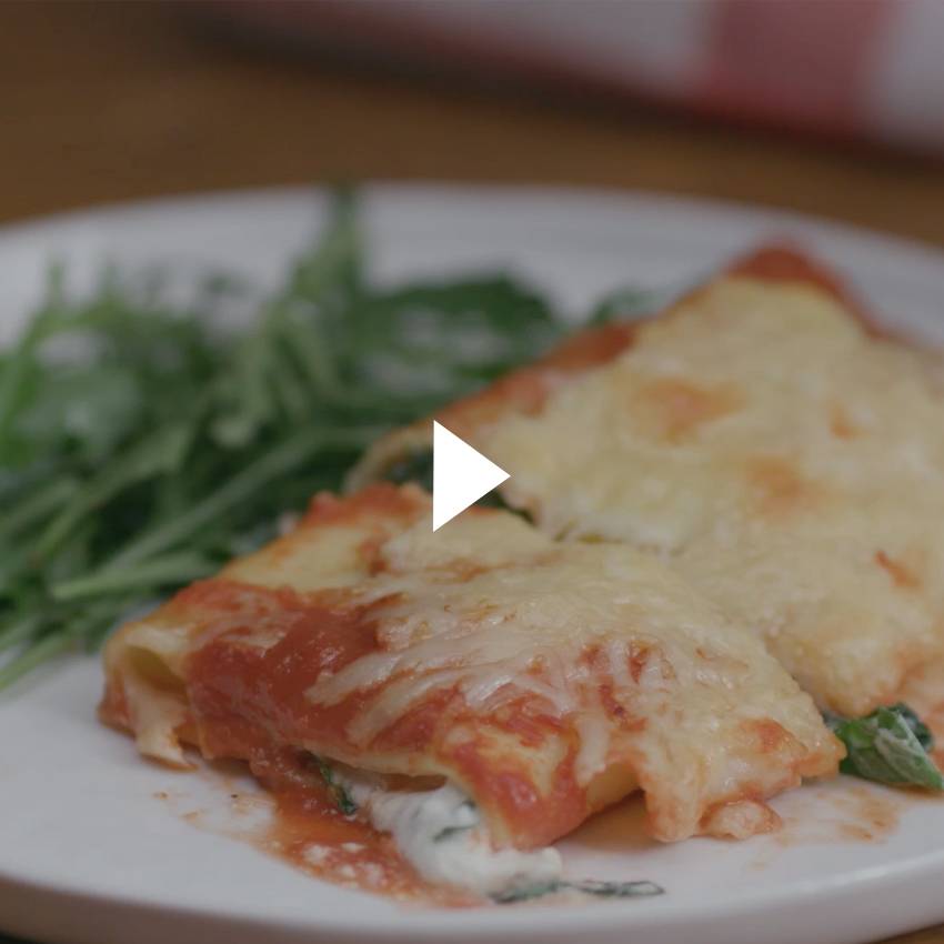 Cannelloni haricots verts et ricotta