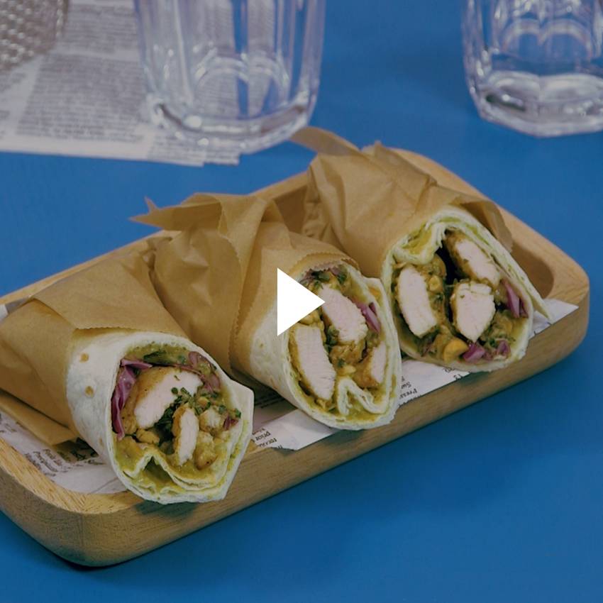 Wraps de poulet épicés à la mexicaine