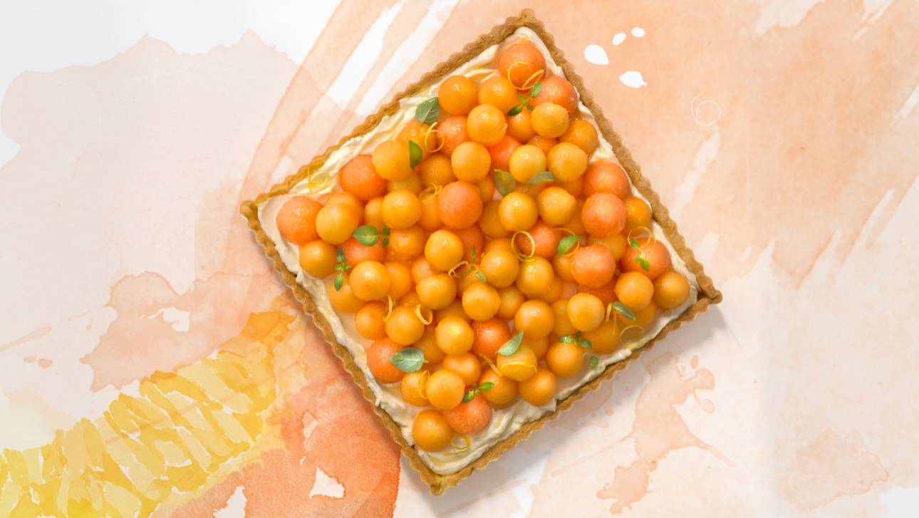 tarte au melon et mascarpone