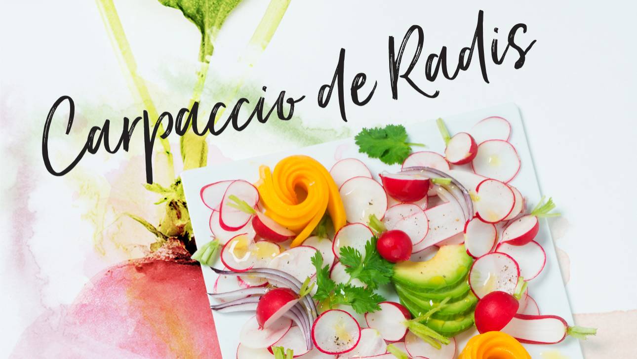 Carpaccio radis mangue avocat