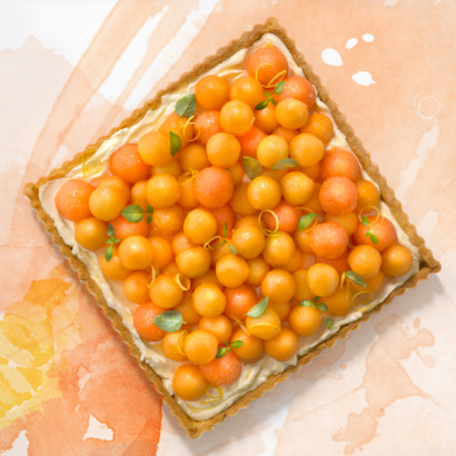 tarte au melon et mascarpone